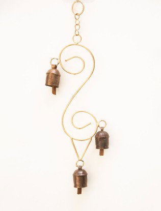 3S Bell Hanging Handmade in Copper - Artisan Javed Luhar