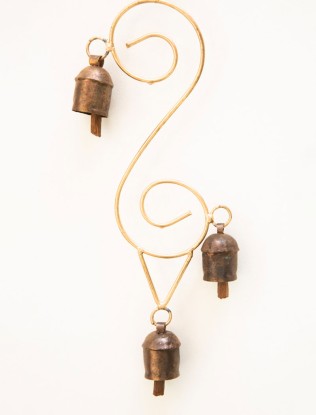 3S Bell Hanging Handmade in Copper - Artisan Javed Luhar