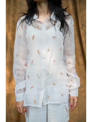 Chikankari Unisex Shirt Q/S