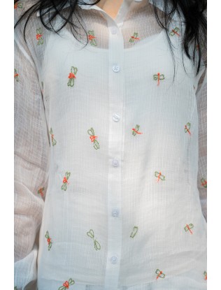 Chikankari Unisex Shirt Q/S