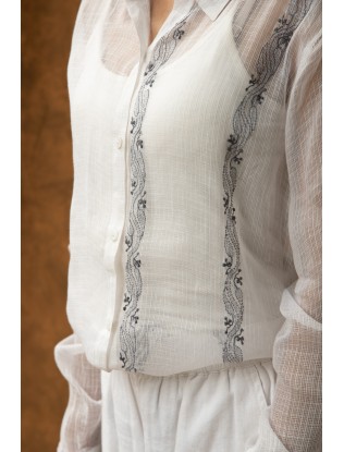 Chikankari Unisex Shirt Q/S