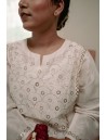Women Long Panel Kurta with Mukaish Work