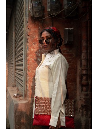 Women Shirt with Mukaish Work F/S