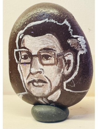 Khumar Barabankvi's stone face