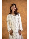Women Long Panel Kurta with Mukaish Work Q/S