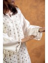 Women Long Panel Kurta with Mukaish Work Q/S