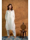 Women Long Panel Kurta with Mukaish Work Q/S