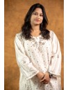 Women Long Panel Kurta with Mukaish Work Q/S