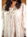 Women Long Panel Kurta with Mukaish Work Q/S