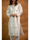 Women Long Panel Kurta with Mukaish Work Q/S