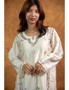 Women Long Panel Kurta with Mukaish Work Q/S