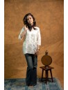 Women Top with Mukaish Work Q/S