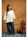 Women Top with Mukaish Work Q/S