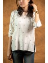 Women Top with Mukaish Work Q/S