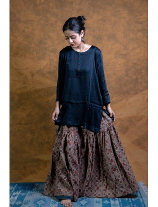 Ajrakh print Gharara