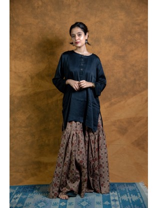 Ajrakh print Gharara