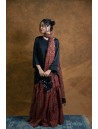 Ajrakh printed Gharara