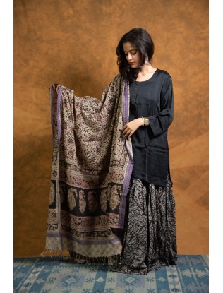 Ajrakh printed Gharara