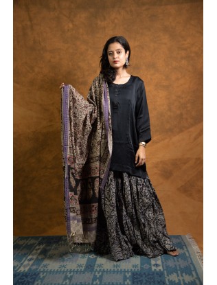 Ajrakh printed Gharara