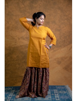 Ajrakh printed Gharara