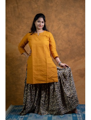 Ajrakh printed Gharara