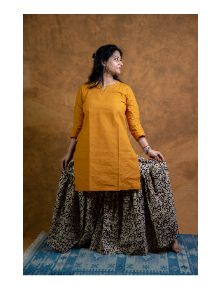 Ajrakh printed Gharara