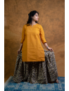Ajrakh printed Gharara