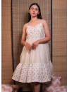 Dress with Mukaish work