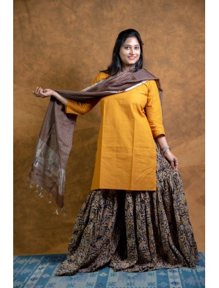 Ajrakh printed Gharara