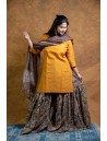 Ajrakh printed Gharara