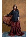 Ajrakh printed Gharara