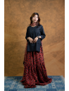 Ajrakh printed Gharara