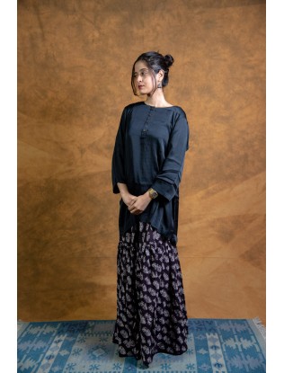 Ajrakh printed Gharara