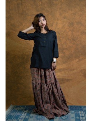 Ajrakh printed Gharara