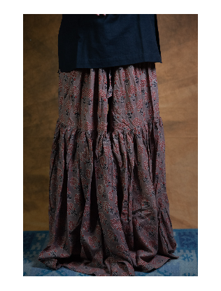 Ajrakh printed Gharara