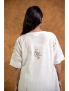 Women Long Panel Kurta with Mukaish Work H/S
