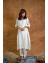 Women Long Panel Kurta with Mukaish Work H/S