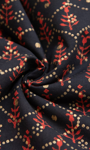 Hand block printed Fabric