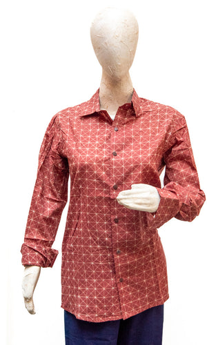 Unisex Shibori Shirt F/S