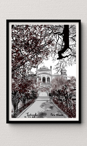 Sketching of Echoes of the Nawabi Era: Parikhana at Bhatkhande University