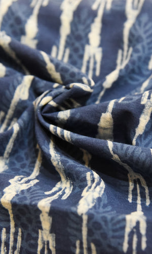 Hand block printed Fabric