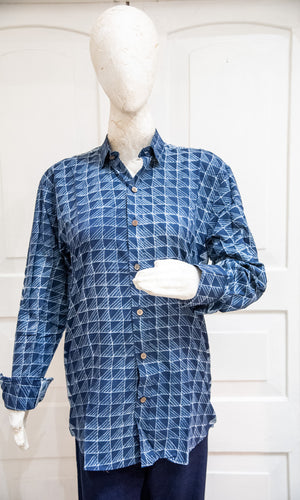 Unisex Shibori Shirt F/S