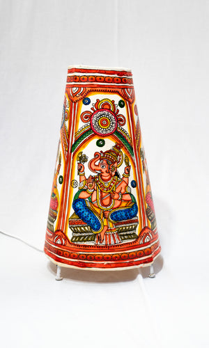 Kalamkari Floor Lamp Round Shape