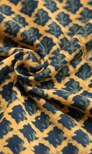 Hand block printed Fabric