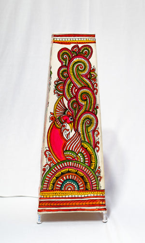 Kalamkari Floor Lamp Squre Shape