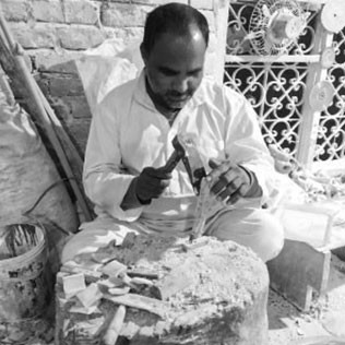 Bone carving