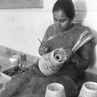 Leather Puppetry and Lamp shades (Kalamkari)
